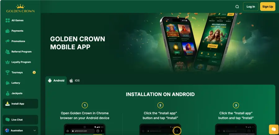 Golden Crown Casino app