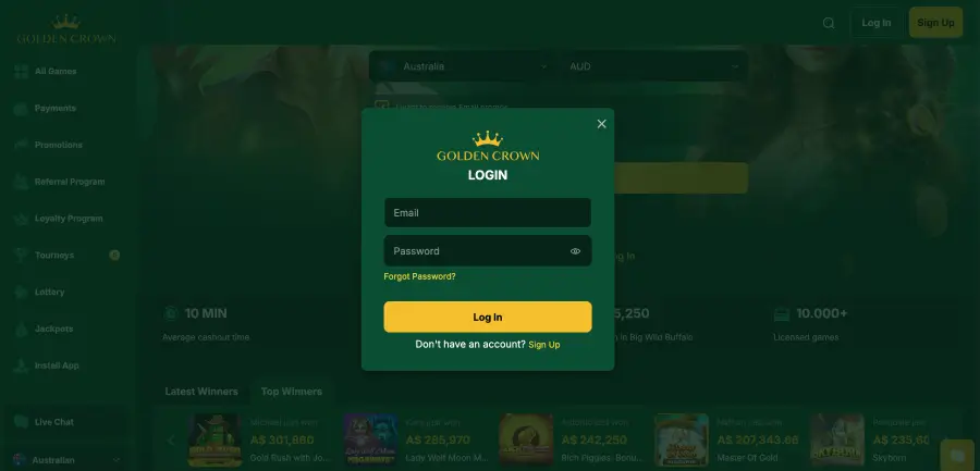 Golden Crown Casino login Golden Crown Casino login