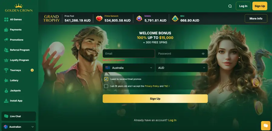 Golden Crown Casino Australia